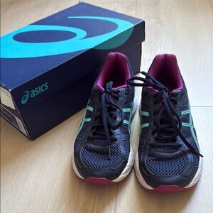 ASICS Ortholite Blue and Pink Athletic Shoes with Sleek Design
